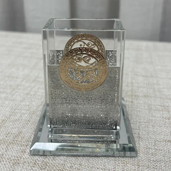 מעמד לנר הבדלה קריסטל דגם "סילבר"