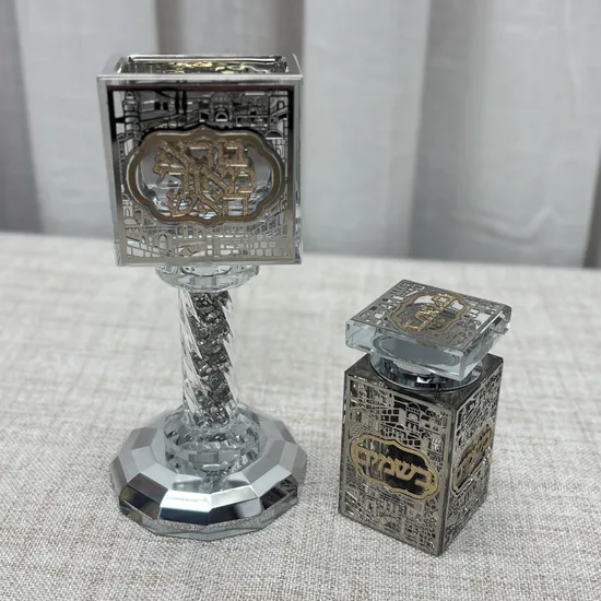 סט הבדלה קריסטל דגם "ירושלים"