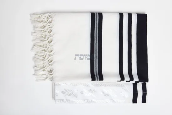 טלית צמר מהודרת דגם "כמו טורקיש"