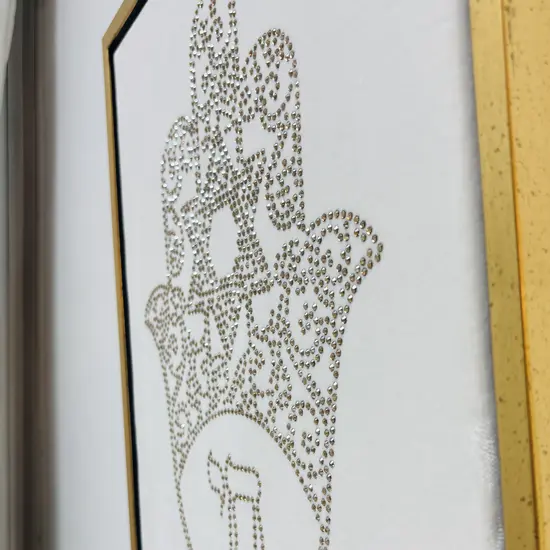 ציור קריסטל סברובסקי SWAROVSKI - חמסה זהב