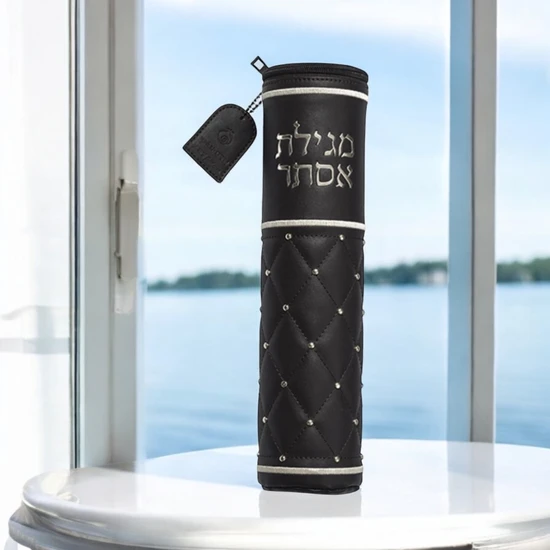 תיק יוקרתי למגילת אסתר דמוי עור לקלף 39 ס"מ